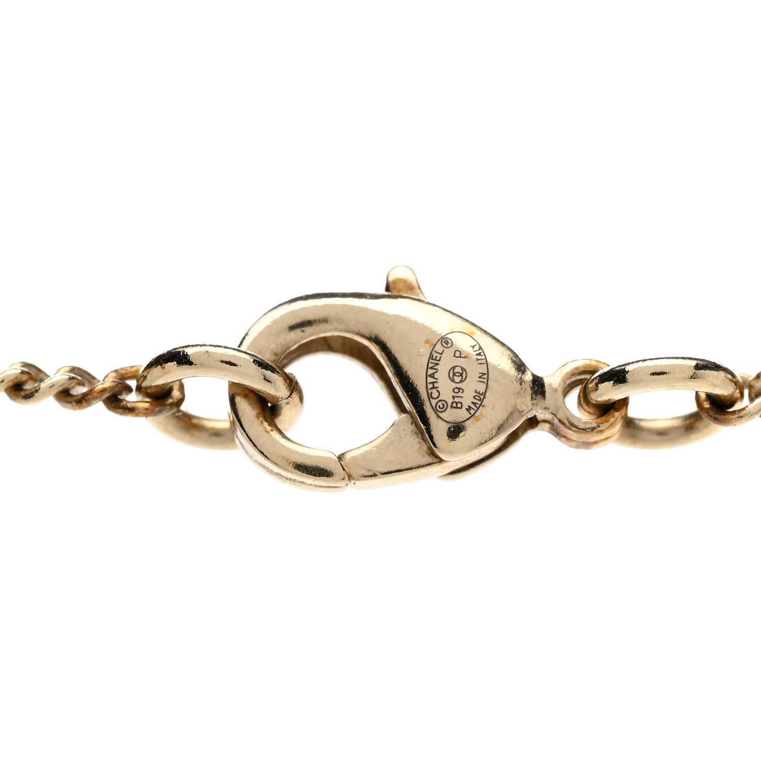 Chanel Baguette Crystal High Society CC Pendant Necklace Gold 5 of 6