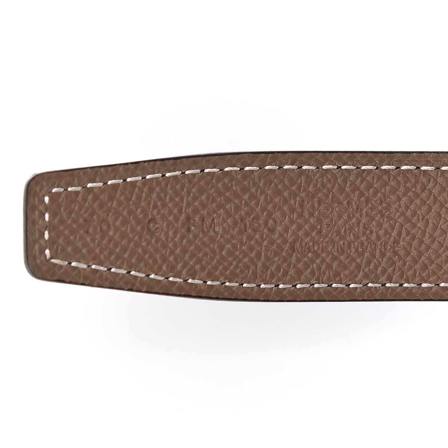 Swift Epsom 24mm Mini Constance H Belt 70 Black Etoupe