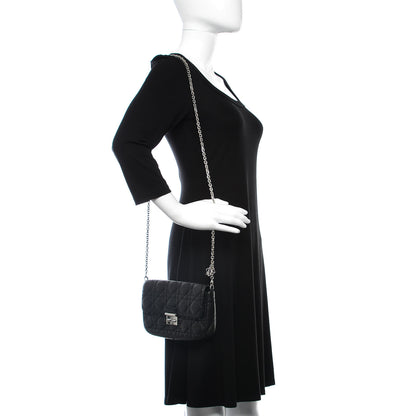 Christian Dior Lambskin Cannage Miss Dior Promenade Pouch Black 2 of 11