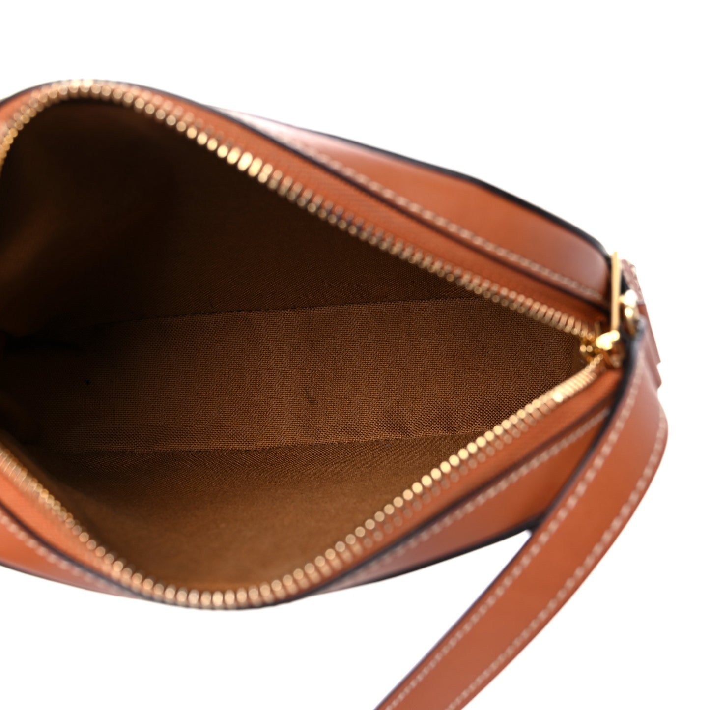 Triomphe Canvas Small Camera Bag Tan