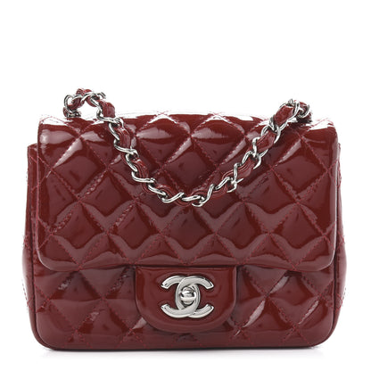 Chanel Patent Quilted Mini Square Flap Red 1 of 11