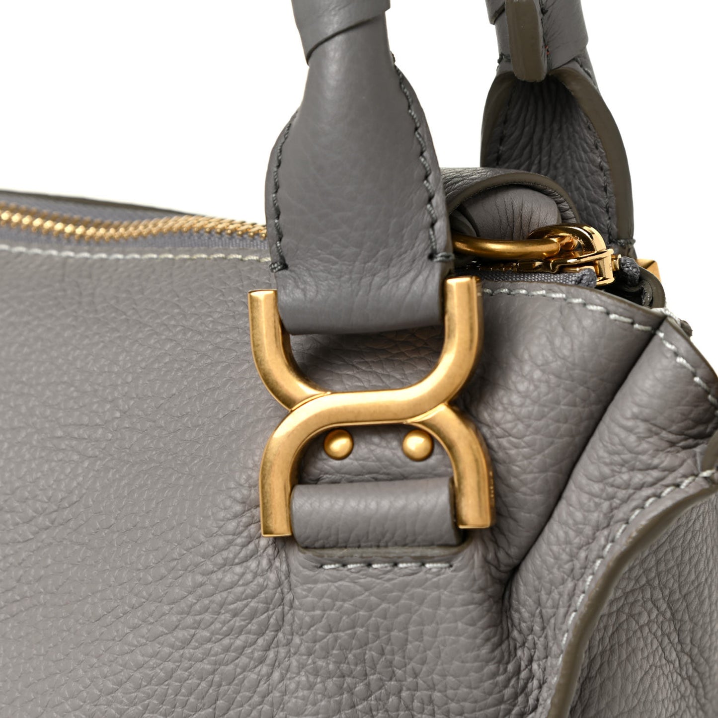 Calfskin Medium Marcie Satchel Cashmere Grey