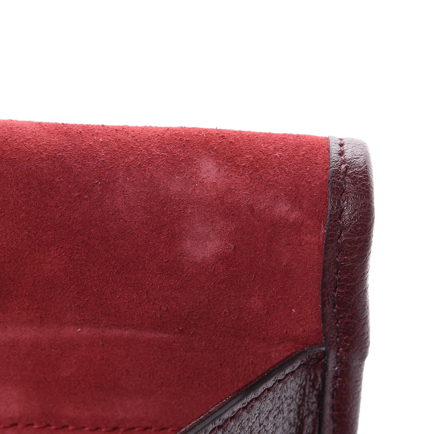 Gucci Suede Web Small Neo Vintage Double Flap Messenger Bag Romantic Cherry Chardonnay 12 of 15