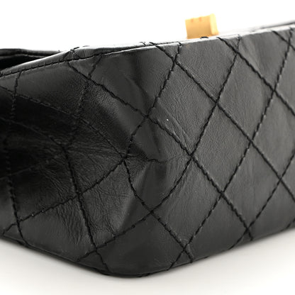 Chanel Aged Calfskin Quilted 2.55 Reissue Mini Flap Black 9 of 10