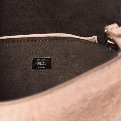 Fendi Shearling Shiny Nappa Micro Baguette Light Rose 6 of 10