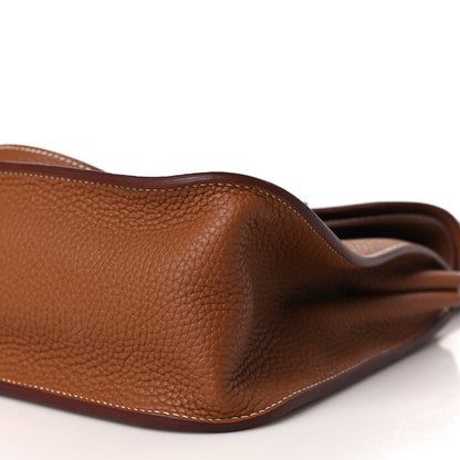 Hermes Taurillon Clemence Halzan 31 Gold 9 of 10