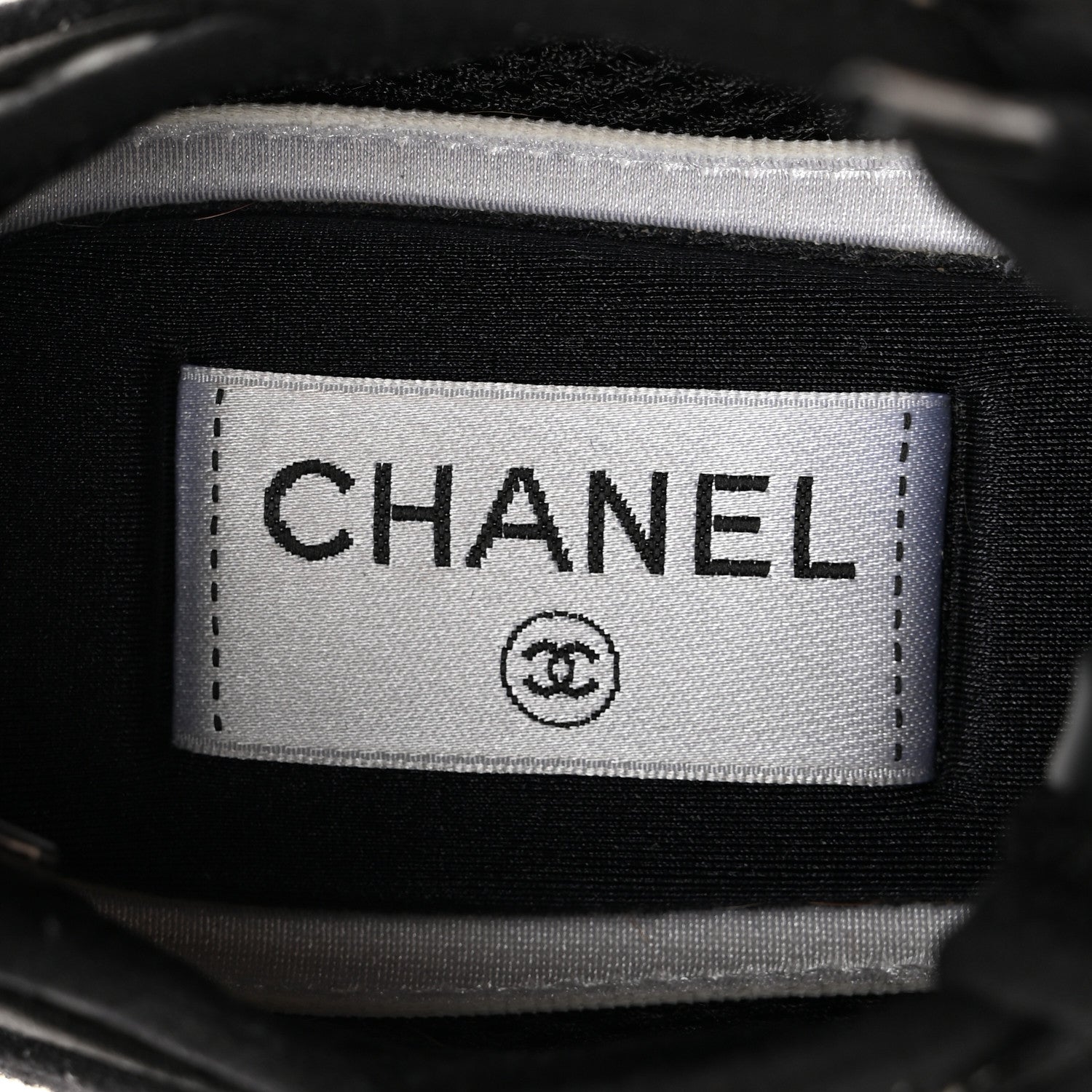 Chanel Fabric Suede Calfskin CC Sneakers 35 White Ivory 7 of 11