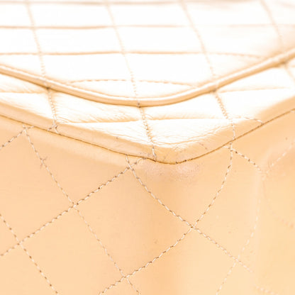 Chanel Lambskin Quilted Medium Double Flap Beige 12 of 13