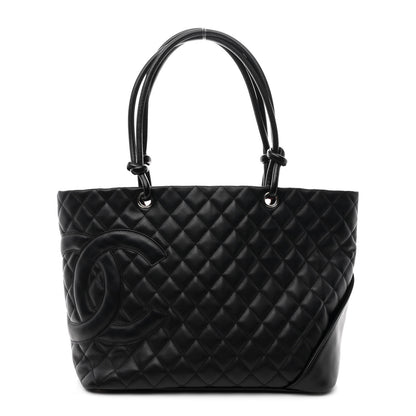 Chanel Calfskin Quilted Large Cambon Tote Black 1 of 11
