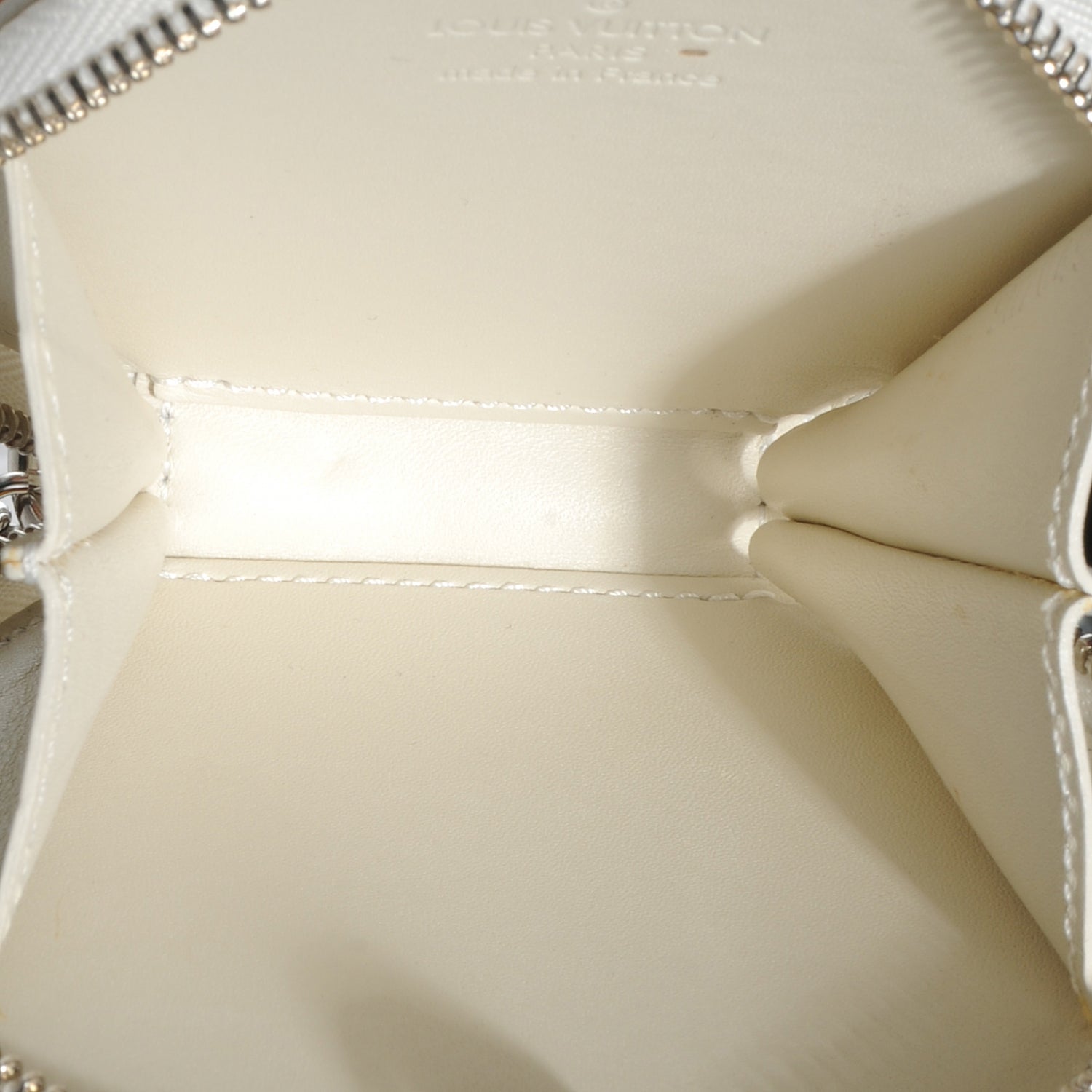 Louis Vuitton Vernis Porte-Monnaie Flocon MM Perle 5 of 7