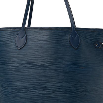 Louis Vuitton Epi Neverfull MM Blue Celeste 7 of 25