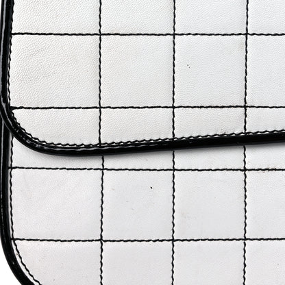 Chanel Lambskin Reissue Chocolate Bar Flap White Black 19 of 30