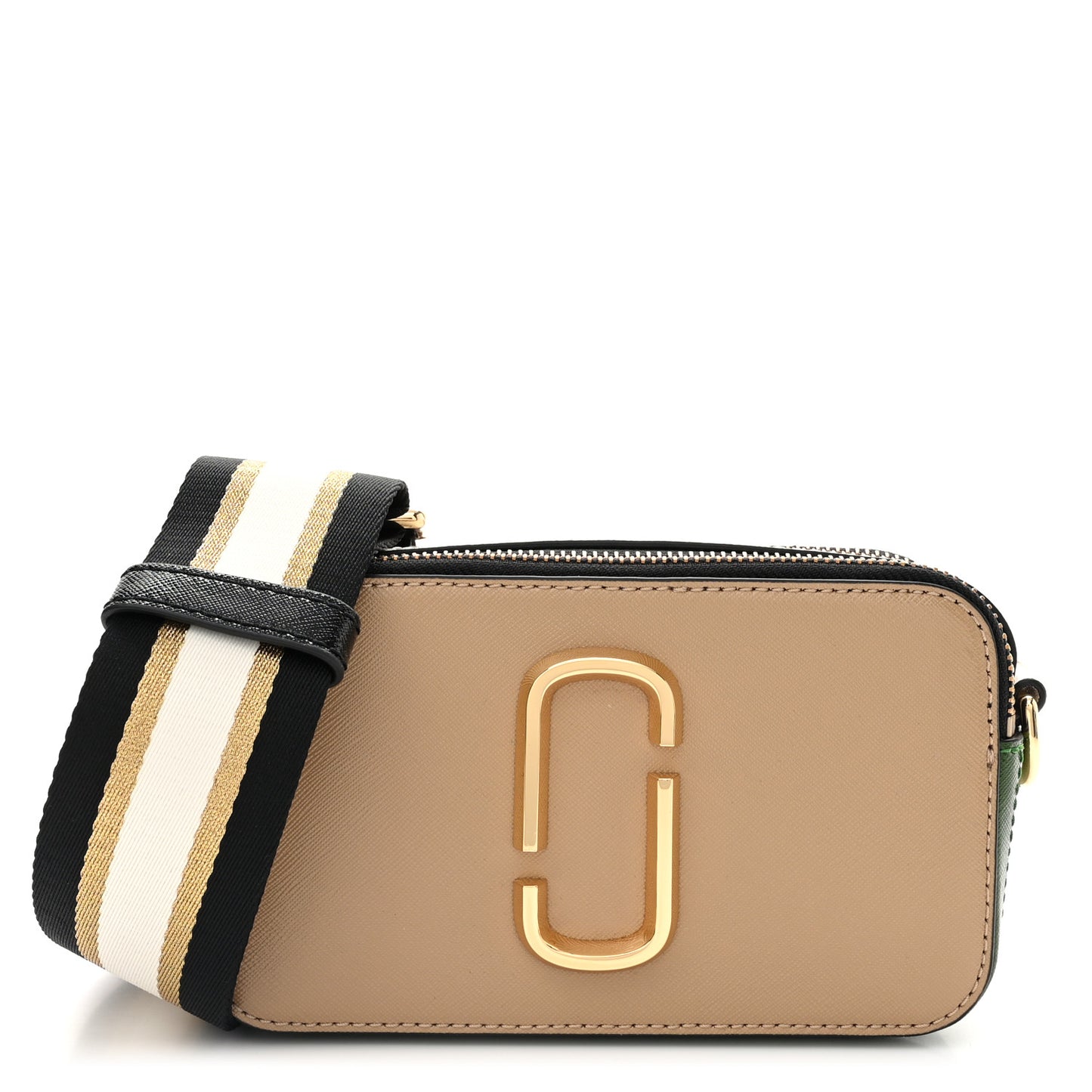 Saffiano Small Snapshot Camera Bag Sand Castle Multicolor