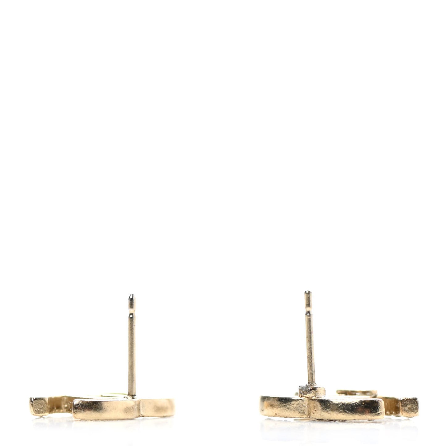 Crystal CC Earrings Gold