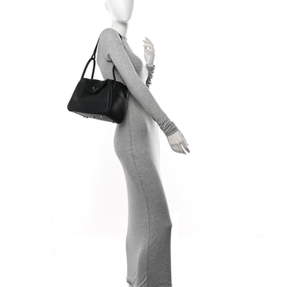 Hermes Taurillon Clemence Lindy 26 Black 2 of 11