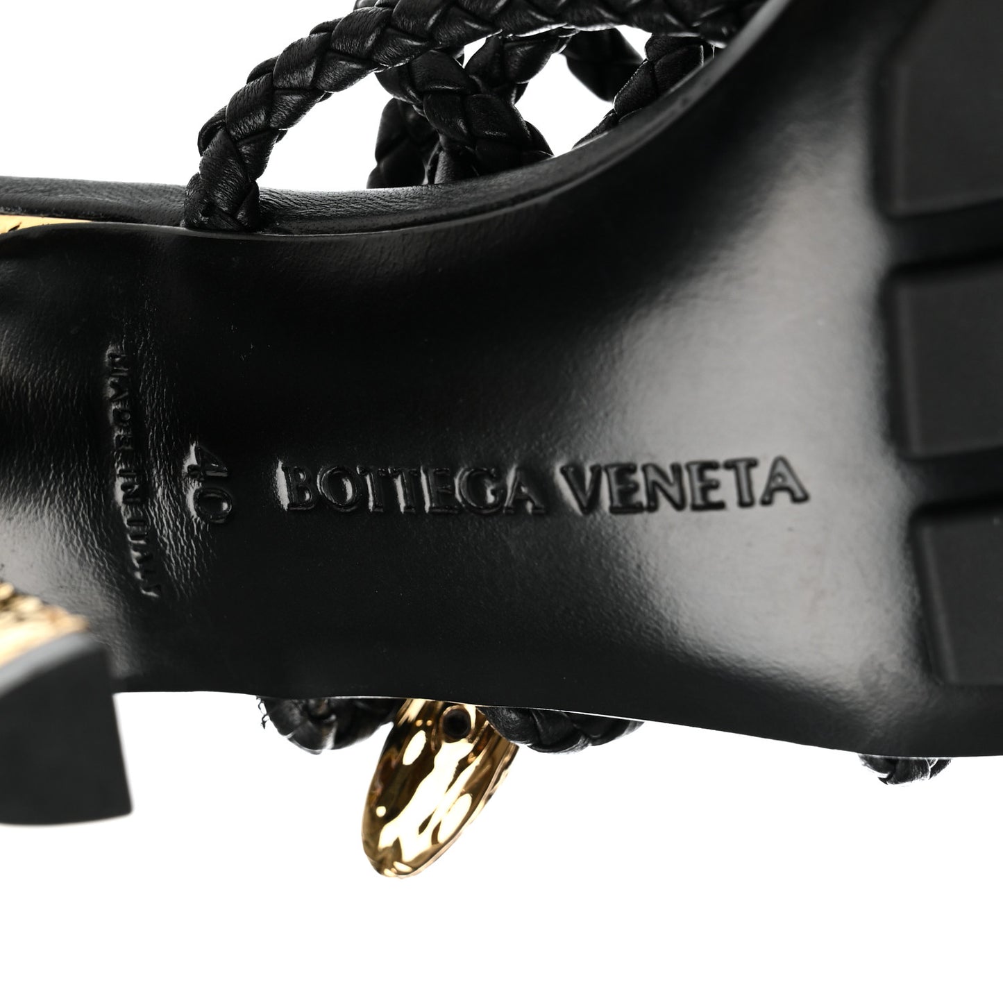 Nappa Adam Sandals 40 Black