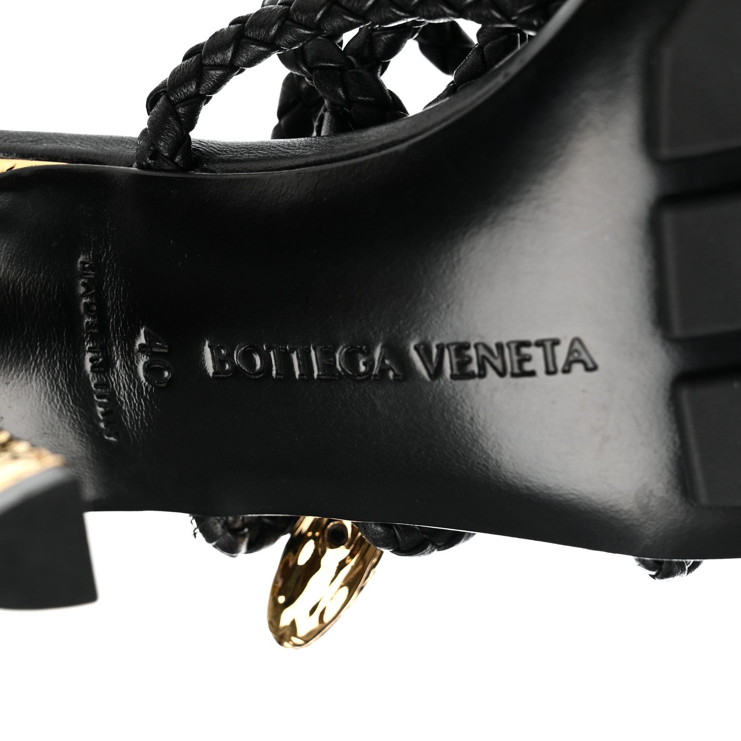 Bottega Veneta Nappa Adam Sandals 40 Black 7 of 9