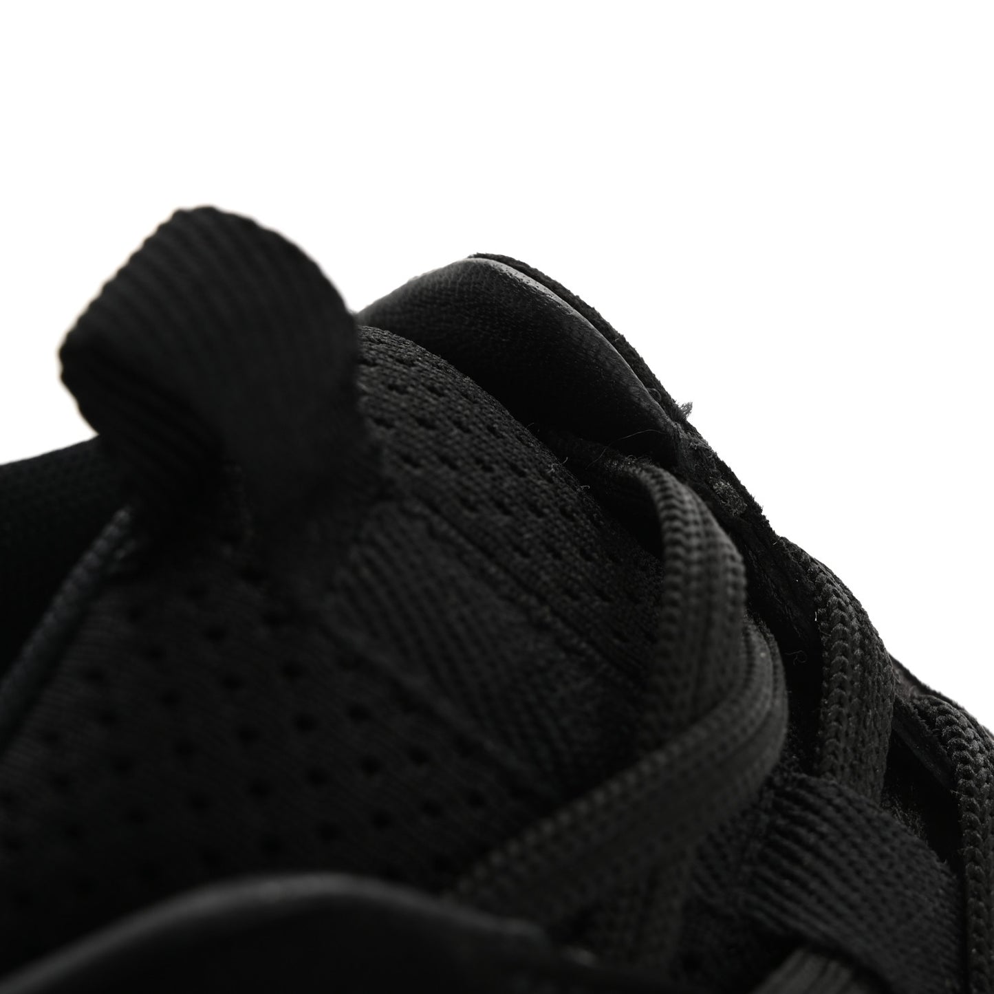 Technical Knit Suede Heros Sneakers 39 Black