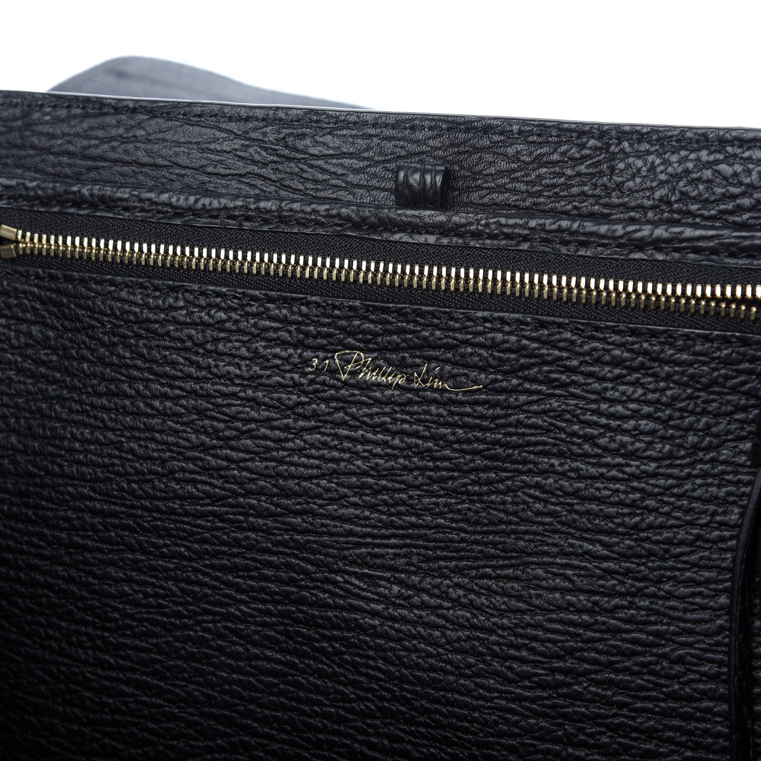 3.1 Phillip Lim 3.1 Textured Calfskin Medium Pashli Satchel Black 7 of 10