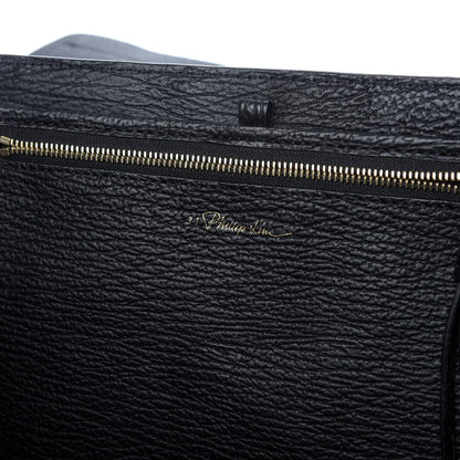 3.1 Phillip Lim 3.1 Textured Calfskin Medium Pashli Satchel Black 7 of 10
