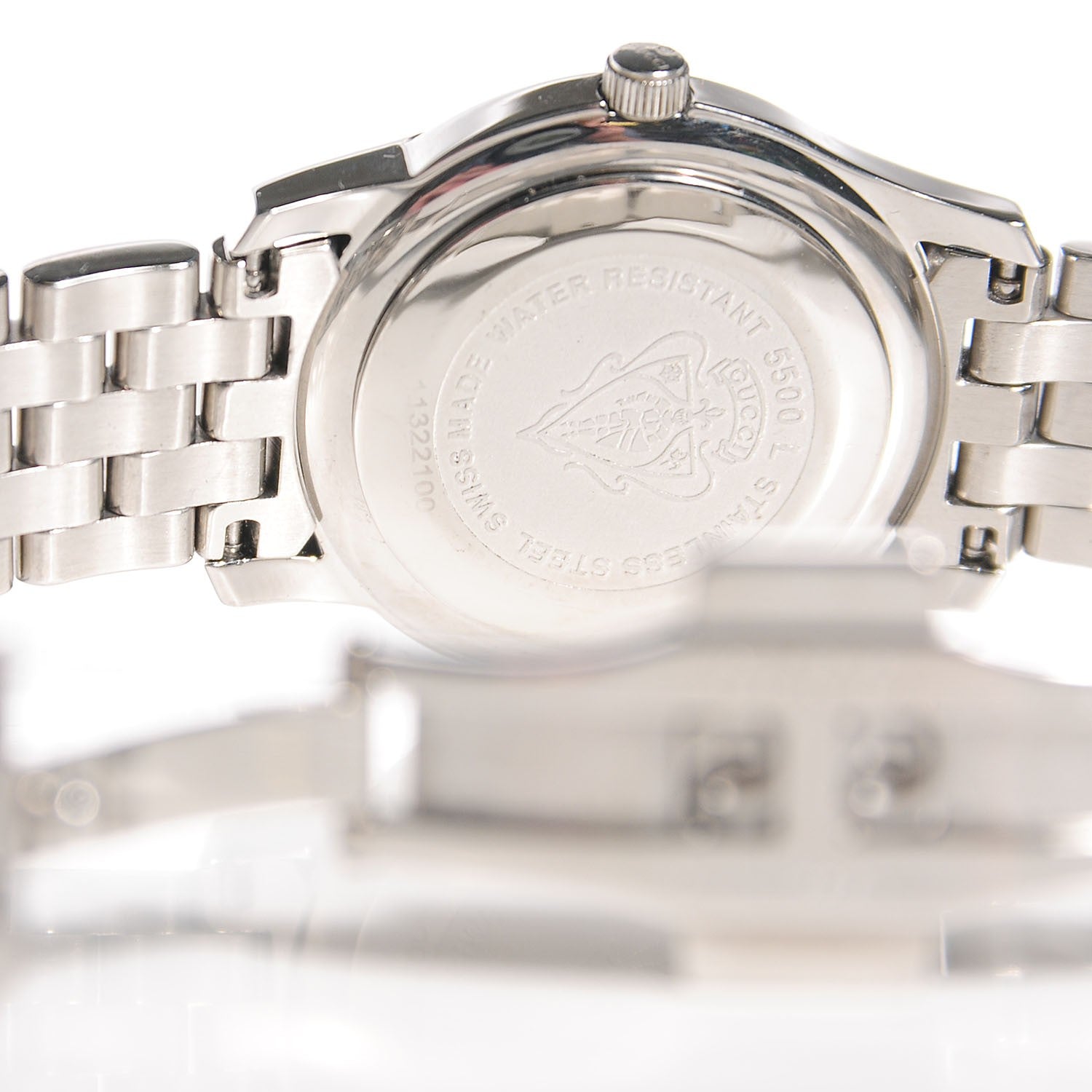 Gucci Stainless Steel Diamond 27mm 5500L Quartz Watch Black 14 of 14
