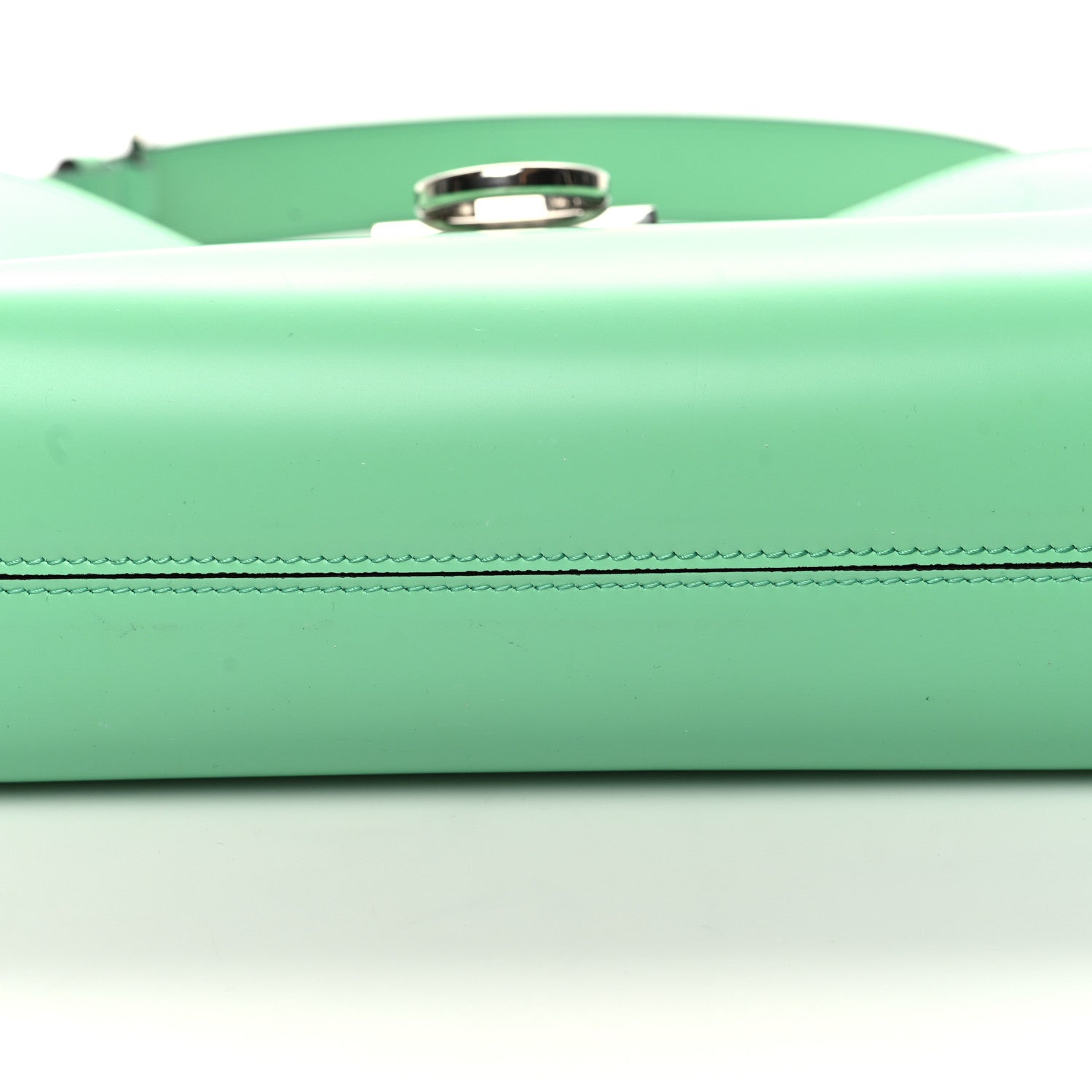 Salvatore Ferragamo Calfskin Trifolio Shoulder Bag Light Green 13 of 13