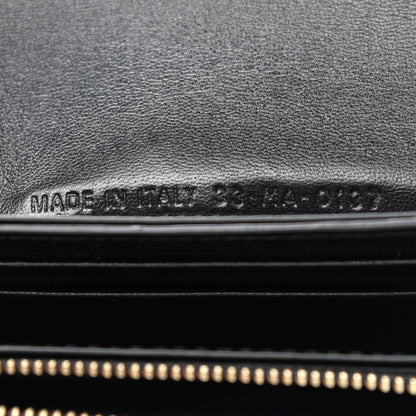Christian Dior Lambskin Cannage Dioraddict Wristlet Clutch Black 7 of 10