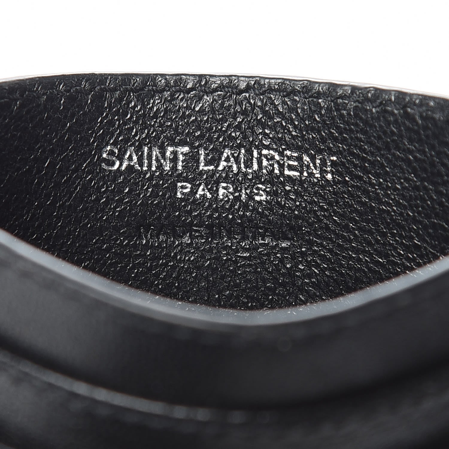 Saint Laurent Calfskin Y Quilted Monogram LouLou Credit Card Case Black 6 of 10