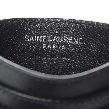 Saint Laurent Calfskin Y Quilted Monogram LouLou Credit Card Case Black 6 of 10
