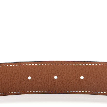 Hermes Box Togo 32mm H d'Ancre Belt 75 30 Black Gold 5 of 6