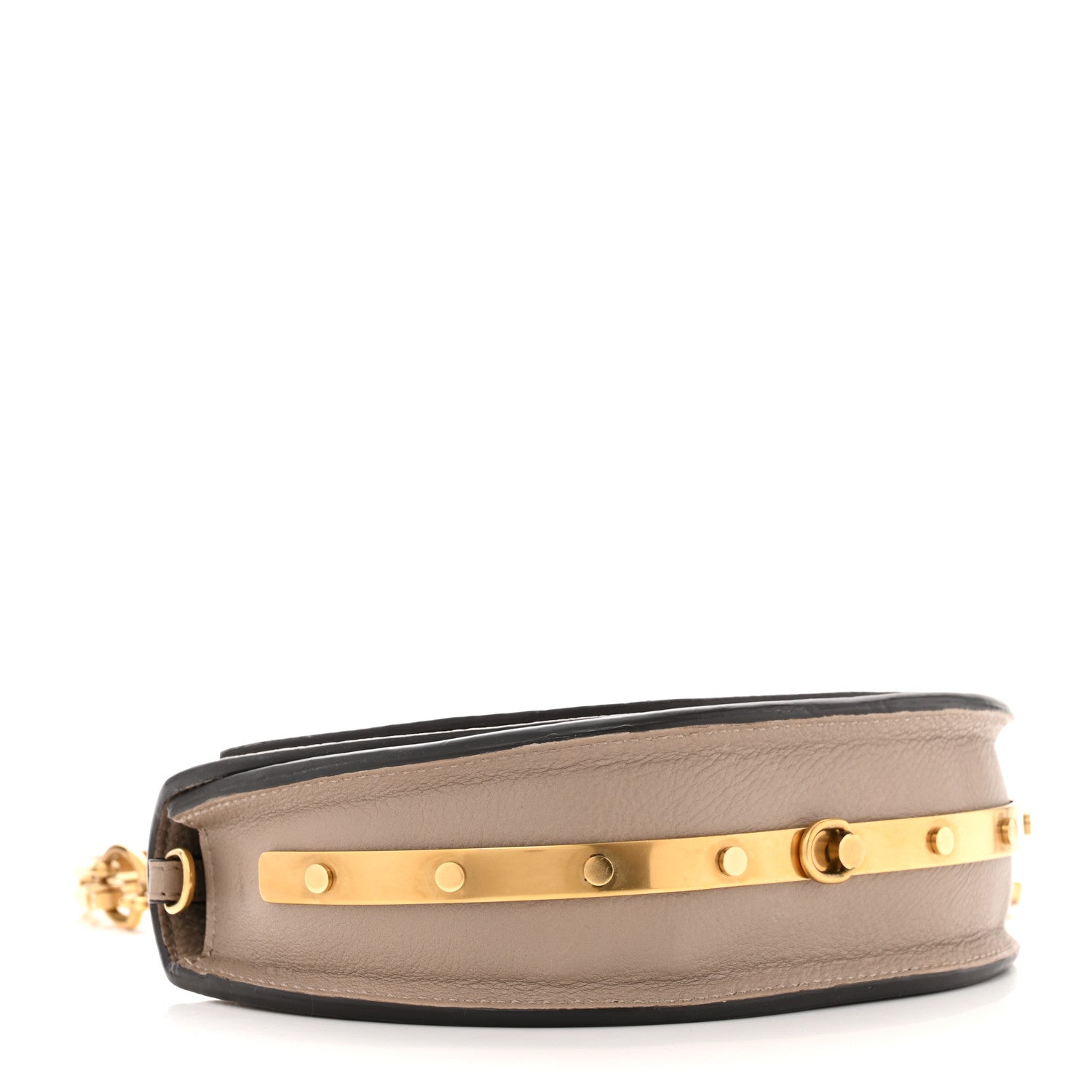 Chloe Calfskin Small Nile Bracelet Minaudiere Bag Motty Grey 4 of 10