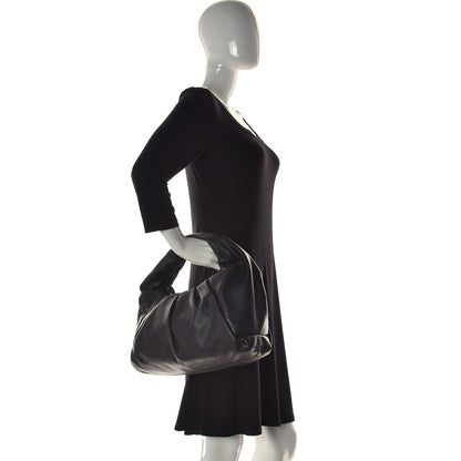 Bottega Veneta Smooth Butter Calfskin Small The Shoulder Pouch Black 2 of 9