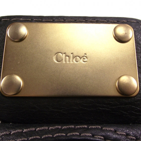 Chloe Leather Paddington Double Zipped Bowler Black 11 of 19
