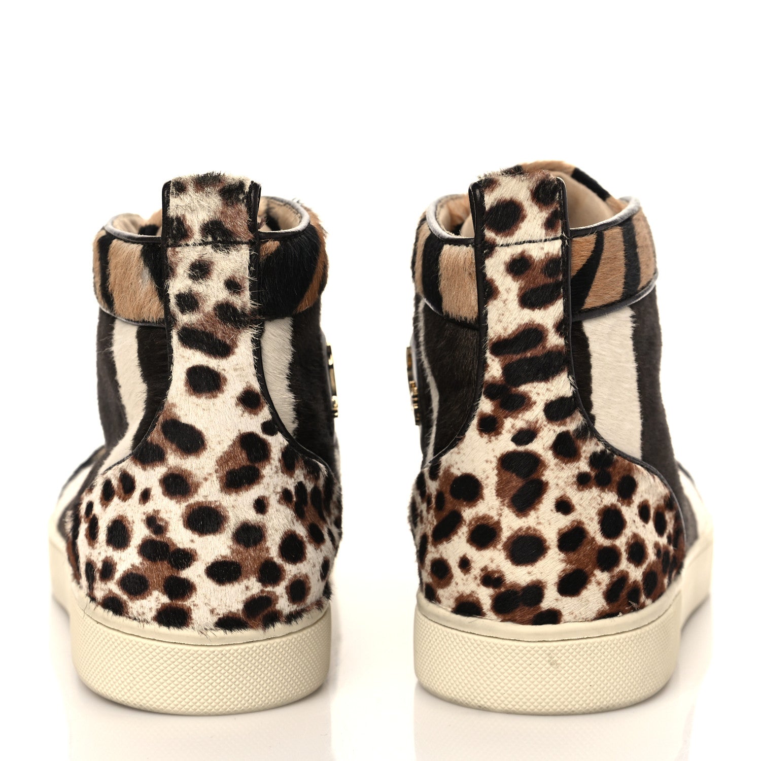 Christian Louboutin Calf Hair Animal Print Rantus Orlato Flat Sneakers 38.5 Multicolor 5 of 8