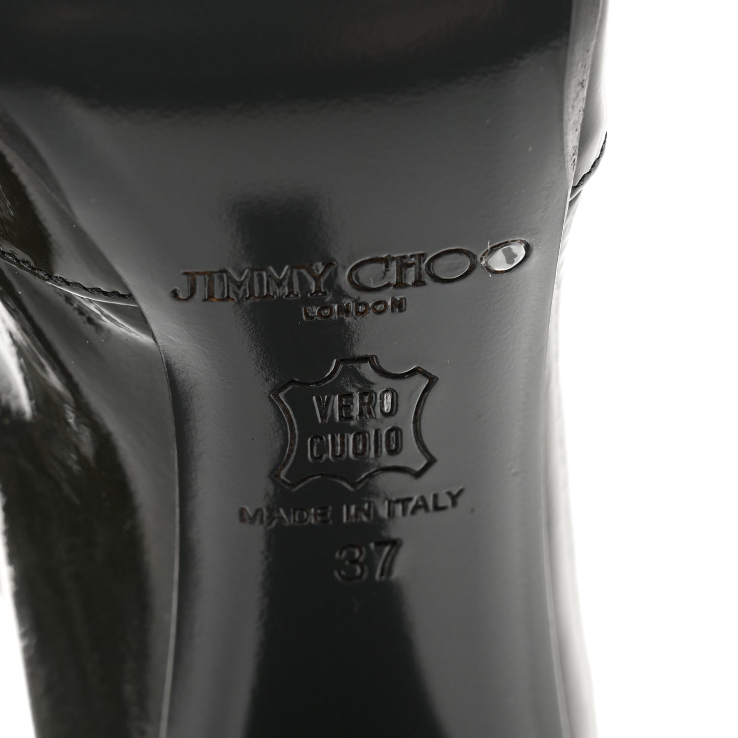 Patent Hallie Tall Boots 37 Black