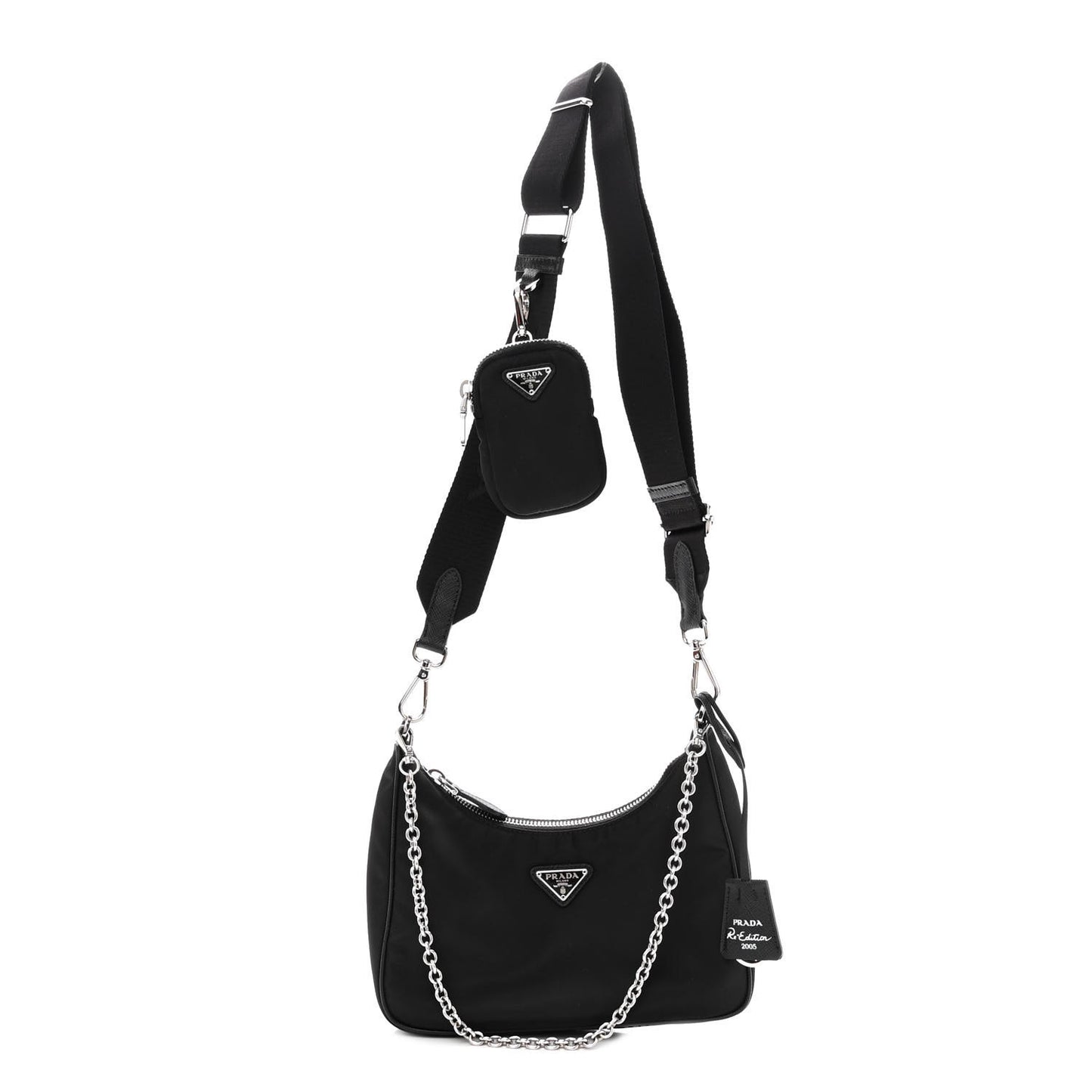 Nylon Re-Edition 2005 Shoulder Bag Black