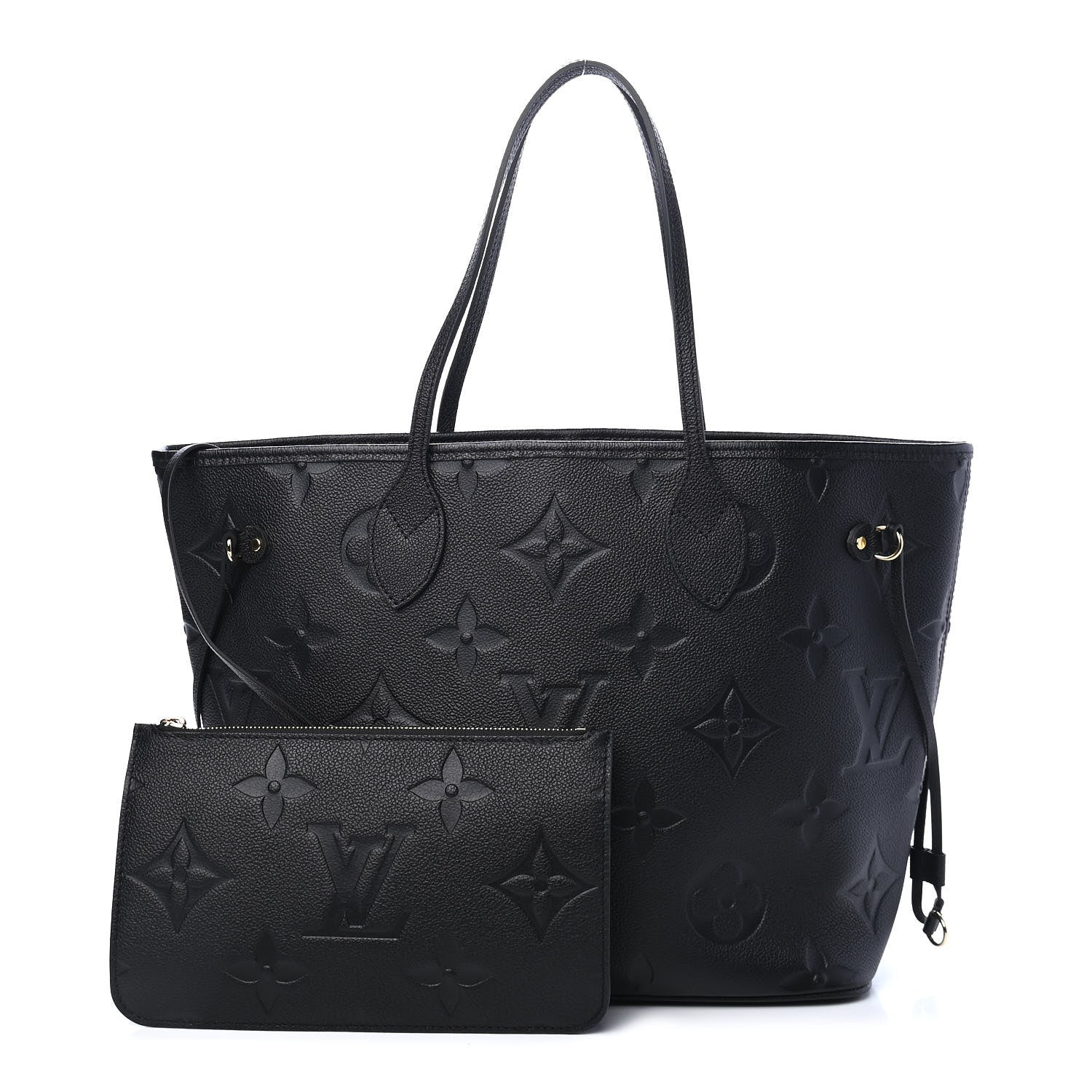 Louis Vuitton Empreinte Monogram Giant Neverfull MM Black 1 of 9