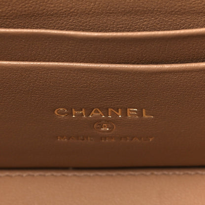 Chanel Lambskin Quilted Small Pillow Crush Vanity Case With Chain Beige 6 of 9