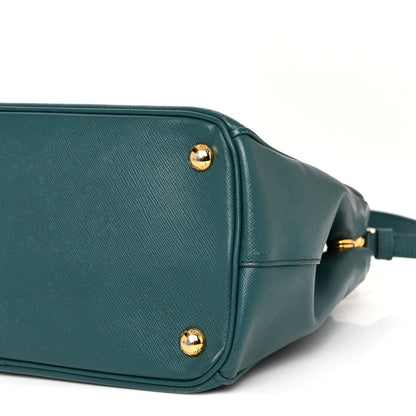 Prada Saffiano Medium Galleria Double Zip Tote Ottanio 11 of 17
