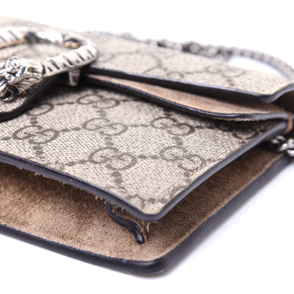 Gucci GG Supreme Monogram Super Mini Dionysus Shoulder Bag Taupe 7 of 12