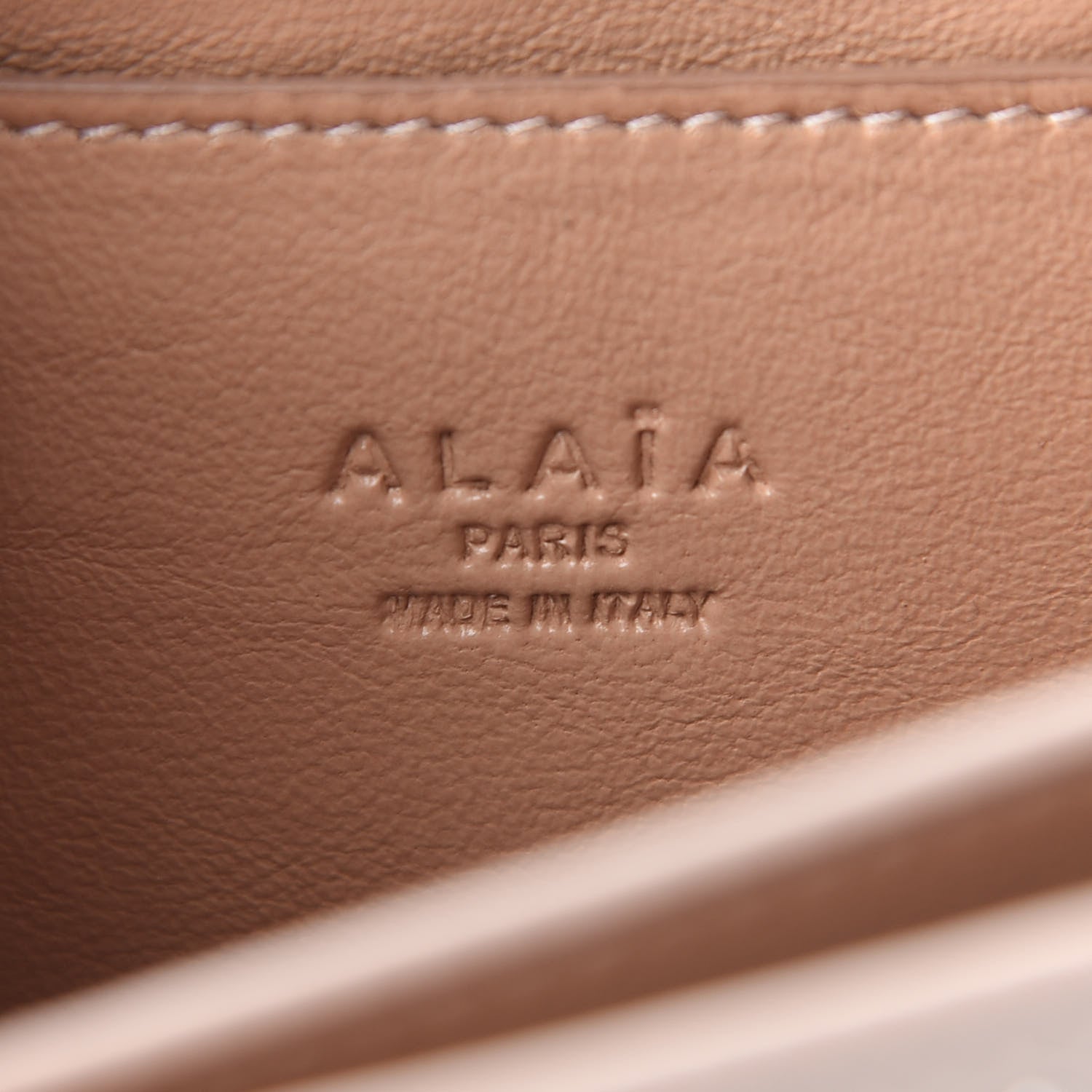 Alaia Calfskin Studded Arabesque Azzedine Messenger Flap Sable 5 of 7