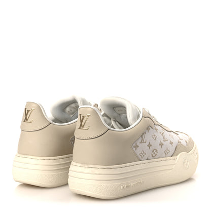 Louis Vuitton Canvas Calfskin Monogram LV Groovy Platform Sneakers 39 Beige 5 of 11