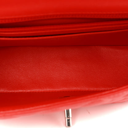 Chanel Lambskin Quilted Mini Rectangular Flap Red 5 of 12
