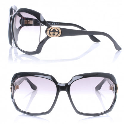Gucci Crystal GG Sunglasses 3110 Black 1 of 4