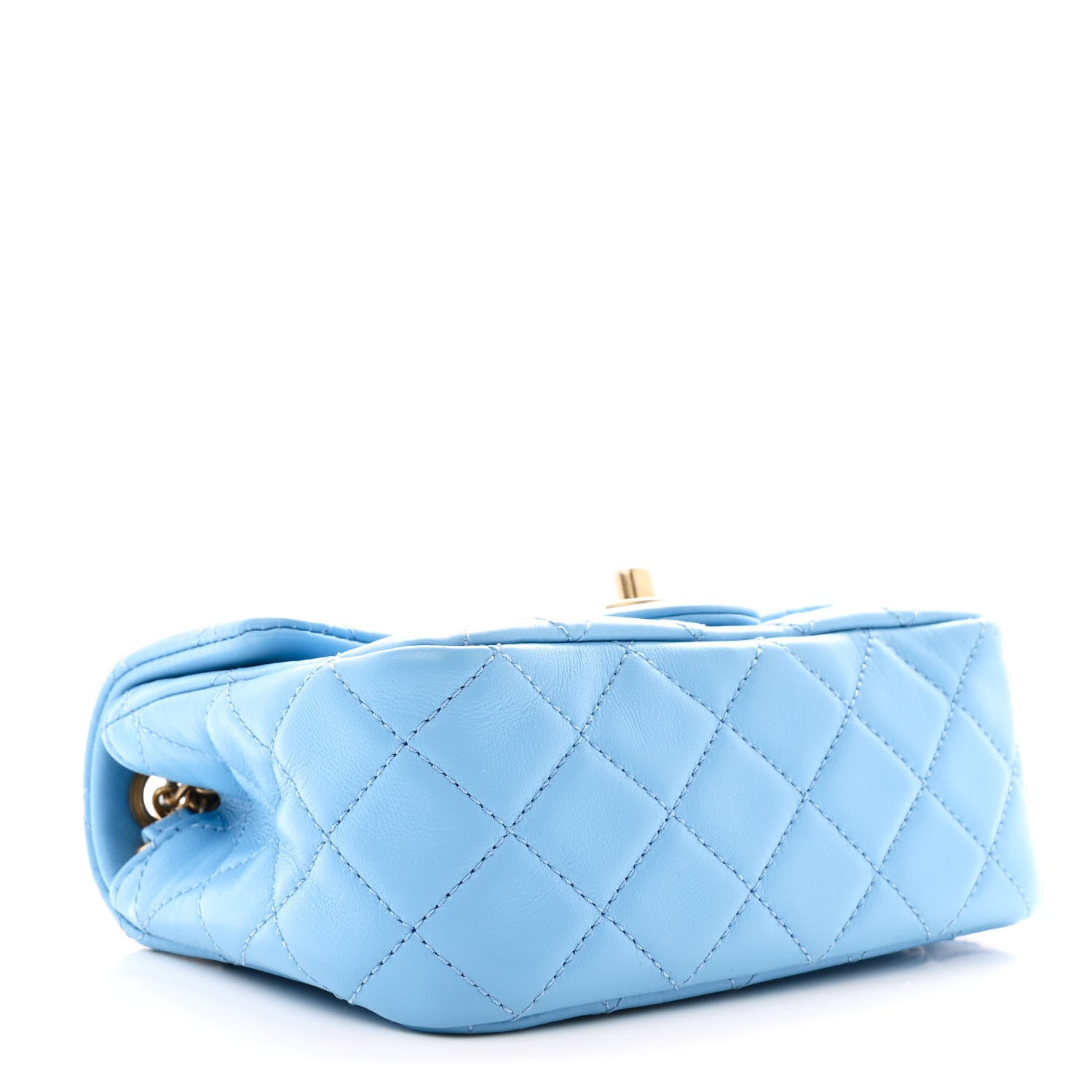Chanel Lambskin Quilted Mini Pearl Crush Flap Light Blue 1789569