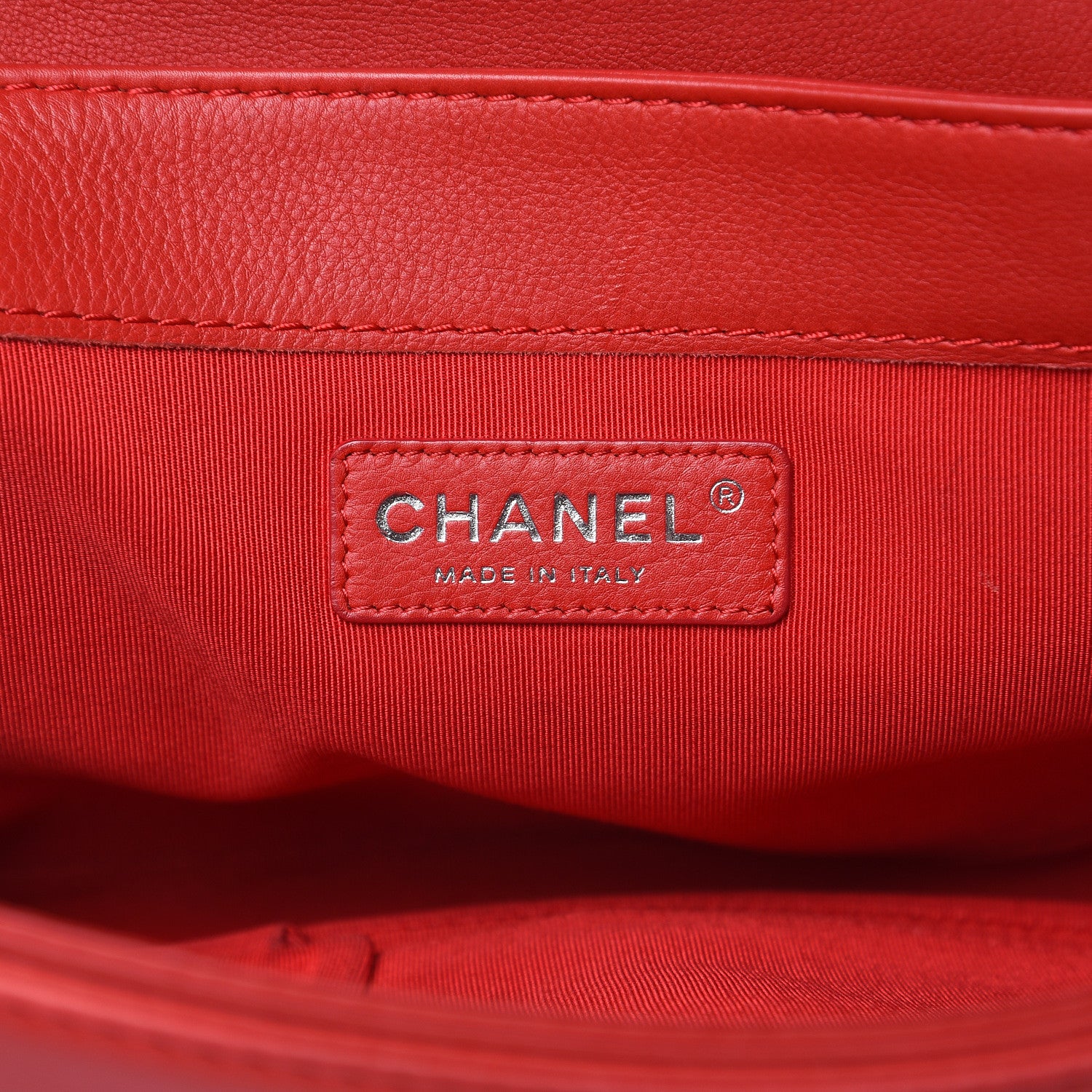 Chanel Calfskin New Medium Boy Reverso Flap Red 6 of 12