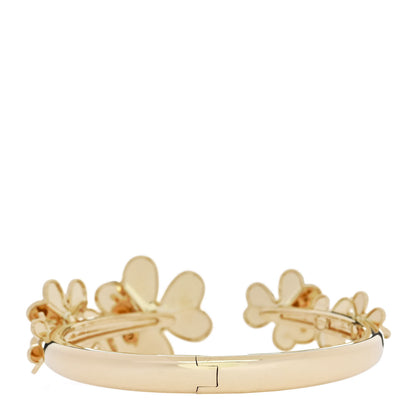 Van Cleef & Arpels 18K Yellow Gold Diamond Small Frivole 7 Flowers Bracelet M 3 of 5