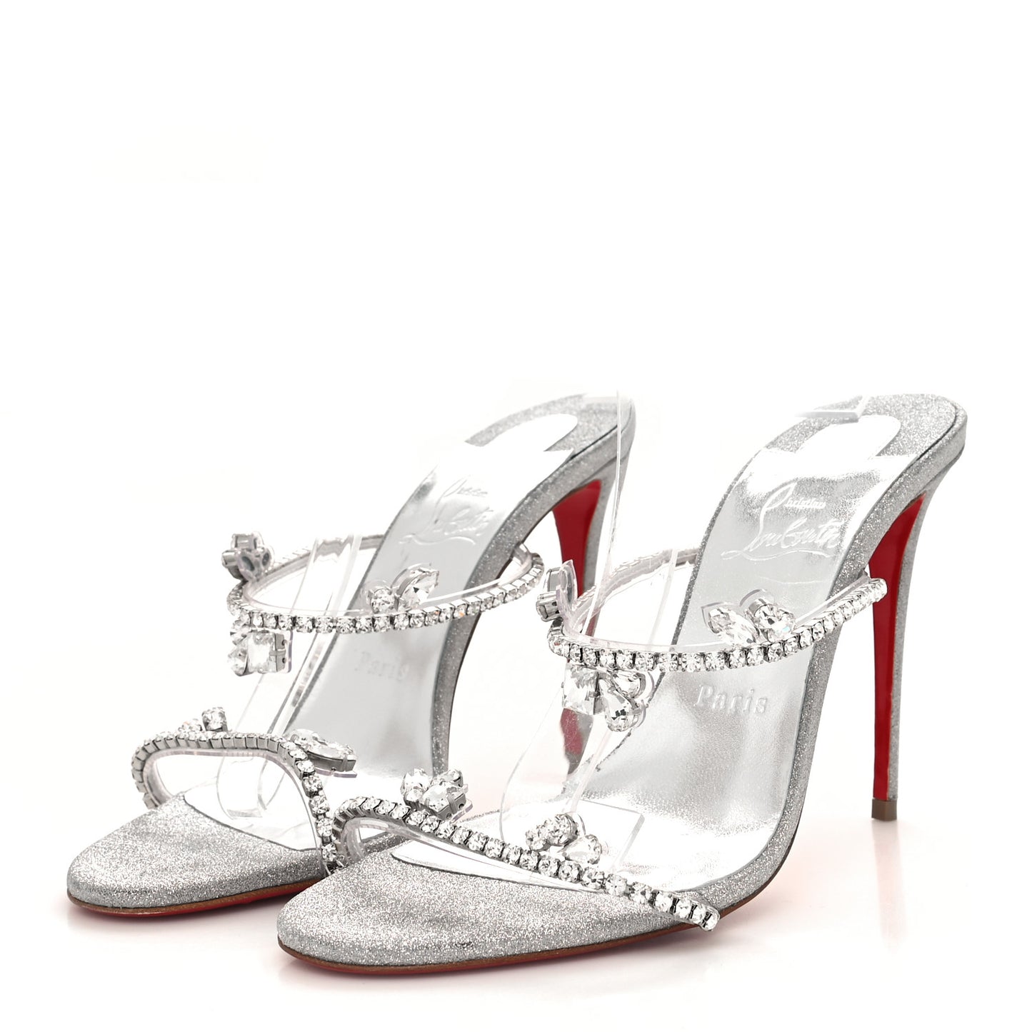 PVC Crystal Just Queen 100 Sandals 38.5 Crystal