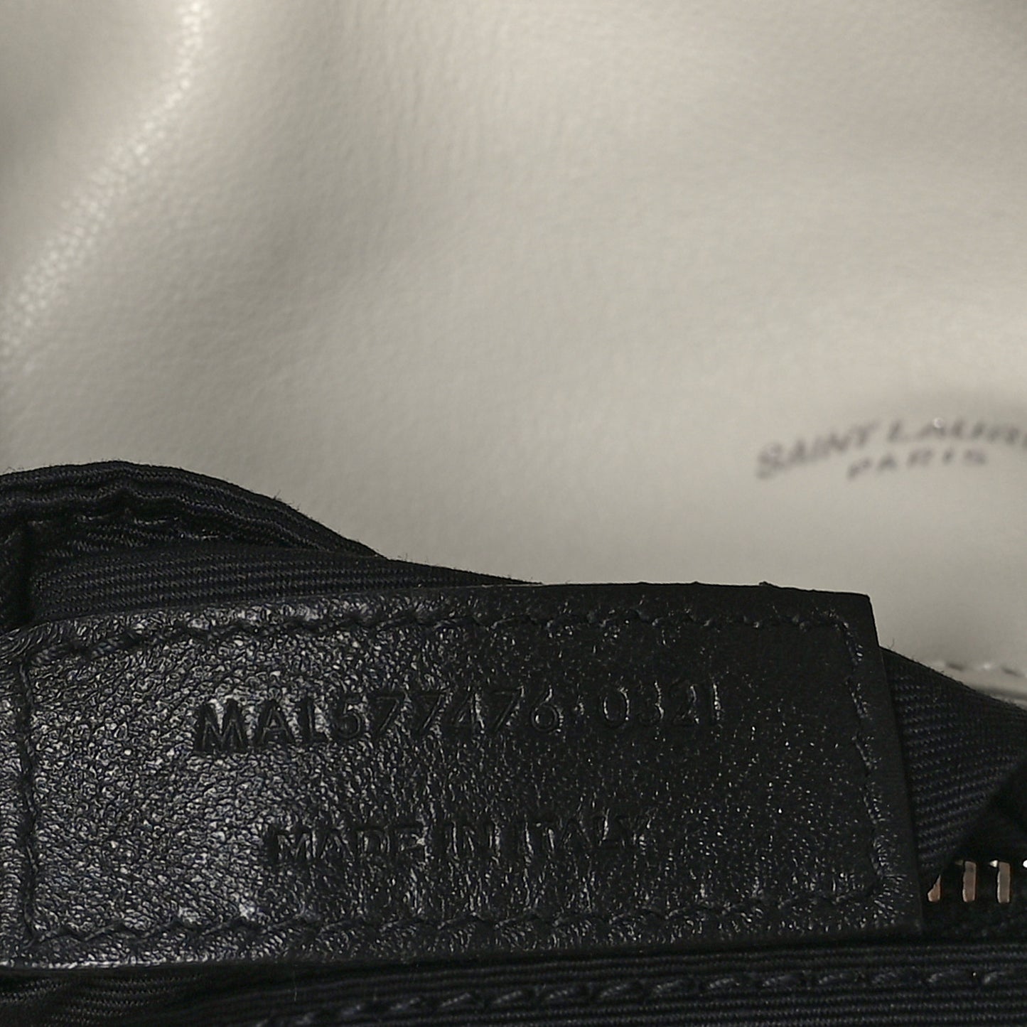 Lambskin Quilted Small Loulou Puffer Monogram Chain Satchel Blanc Vintage
