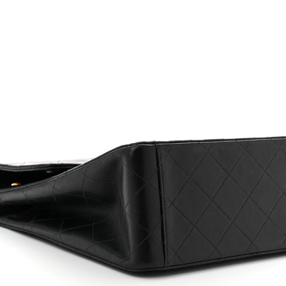 Chanel Lambskin Quilted XL Jumbo Single Flap Black 9 of 10